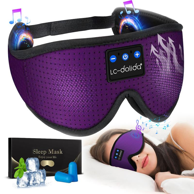 Sleepmask Eye Mask Silk Breathable Wireless Bluetootheyewear Eyeshade Selfcare Ultra-Thin Stereo Mother'S Day Gift Christmas Gifts